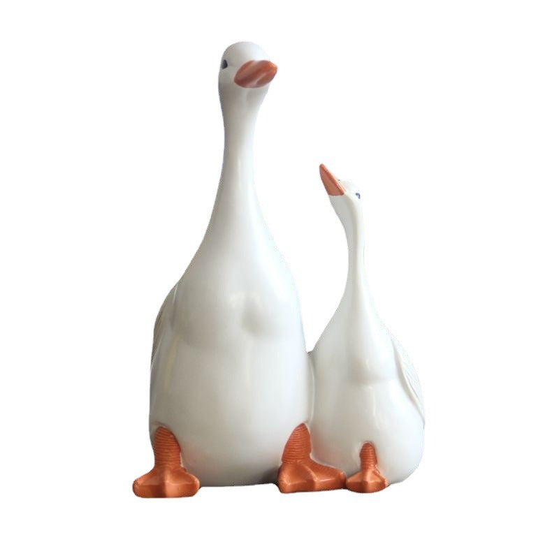 Garden decorations Mother and child ducks Garden decoration decorations