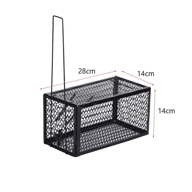 Self-locking Trap Catcher Mouse Rat Bait Mice Live Box Mice Trap Cage Household Mouse Catcher  Animal Control Hamster Iron Cage