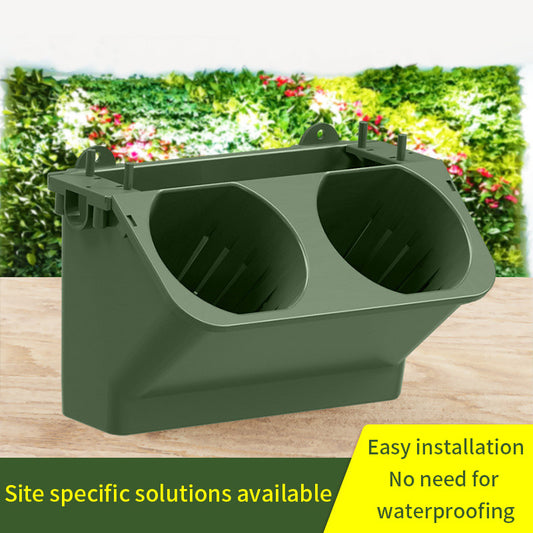 Indoor/outdoor Wall Mounted Plant Pot Modular Vertical Green Self Watering Stereoscopic Planting Trough.