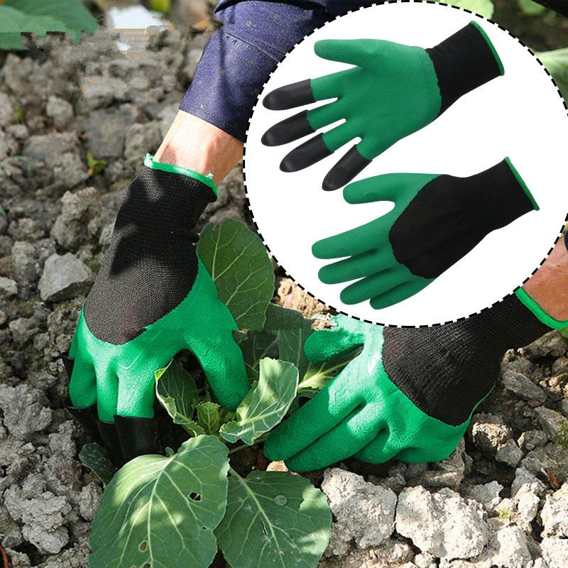 Garden Gloves With Fingertips Claws Quick Easy to Dig and Plant Safe for Rose Pruning Gloves Mittens Digging Gloves