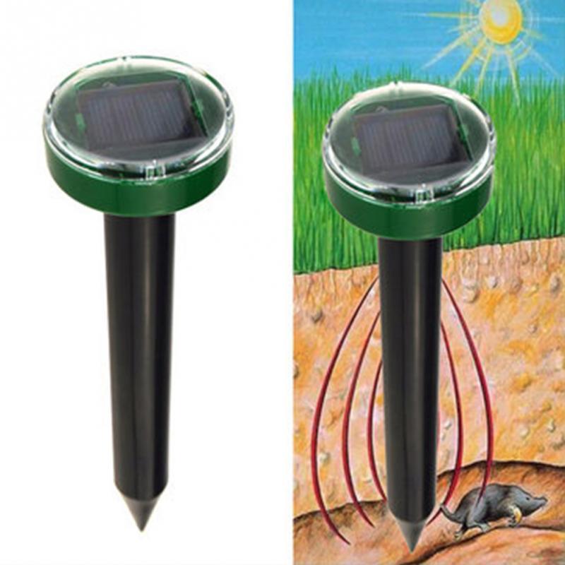 Eco-Friendly Solar Power Ultrasonic Gopher Mole Snake Mouse Pest Reject Repeller Control