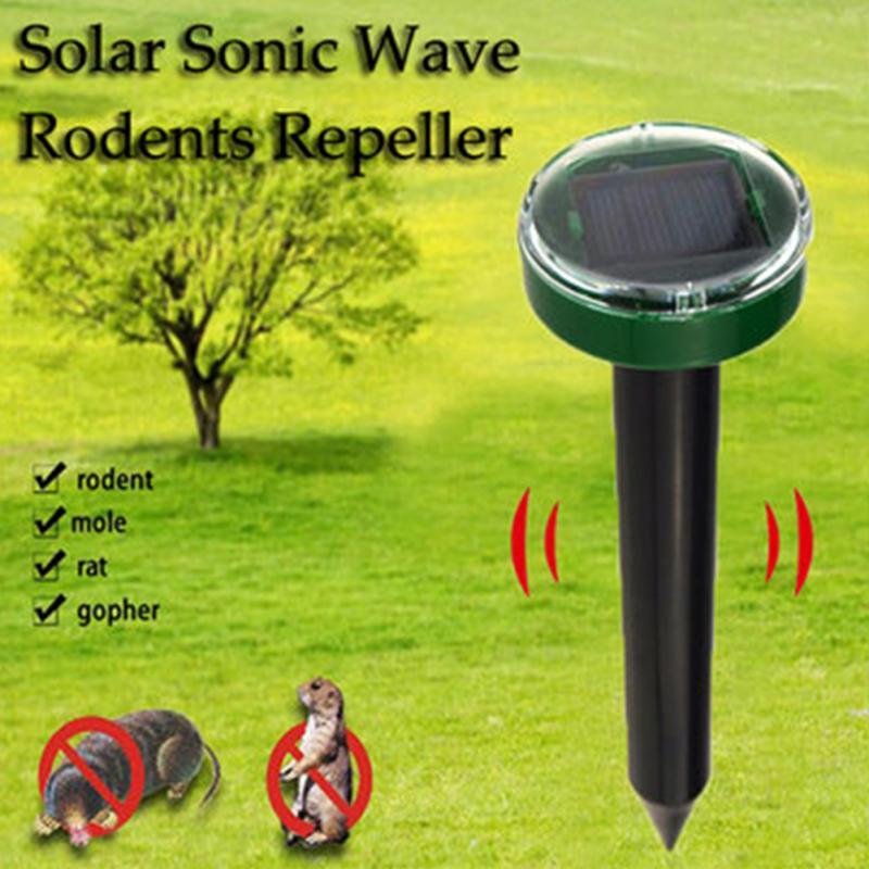 Eco-Friendly Solar Power Ultrasonic Gopher Mole Snake Mouse Pest Reject Repeller Control