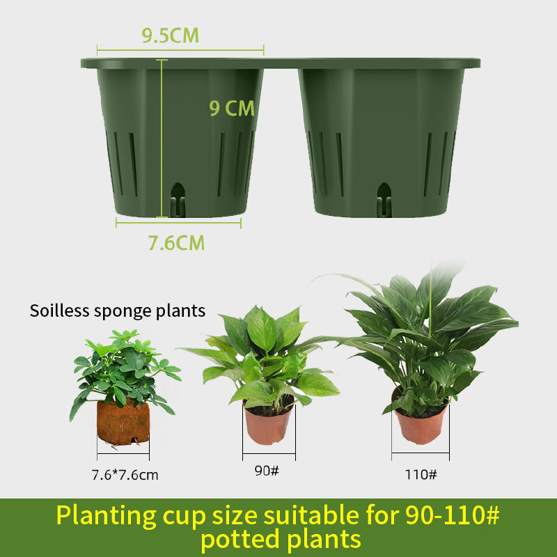 Indoor/outdoor Wall Mounted Plant Pot Modular Vertical Green Self Watering Stereoscopic Planting Trough.