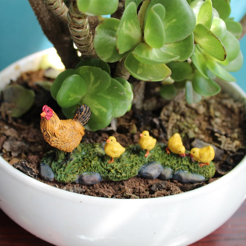 Micro Landscape Moss Landscape Simulation Realistic Hen Resin Decoration