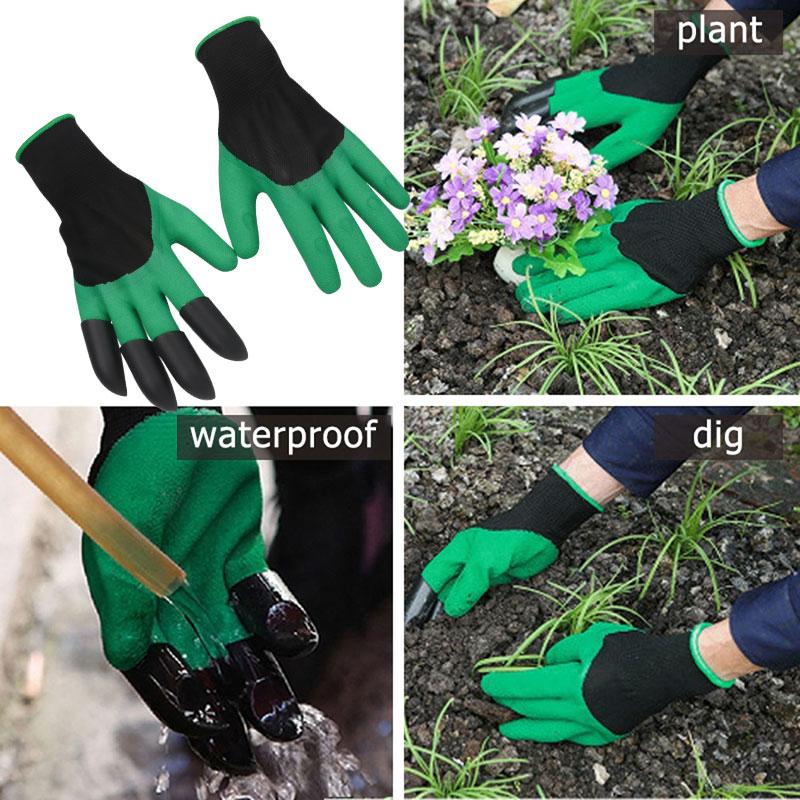 Garden Gloves With Fingertips Claws Quick Easy to Dig and Plant Safe for Rose Pruning Gloves Mittens Digging Gloves