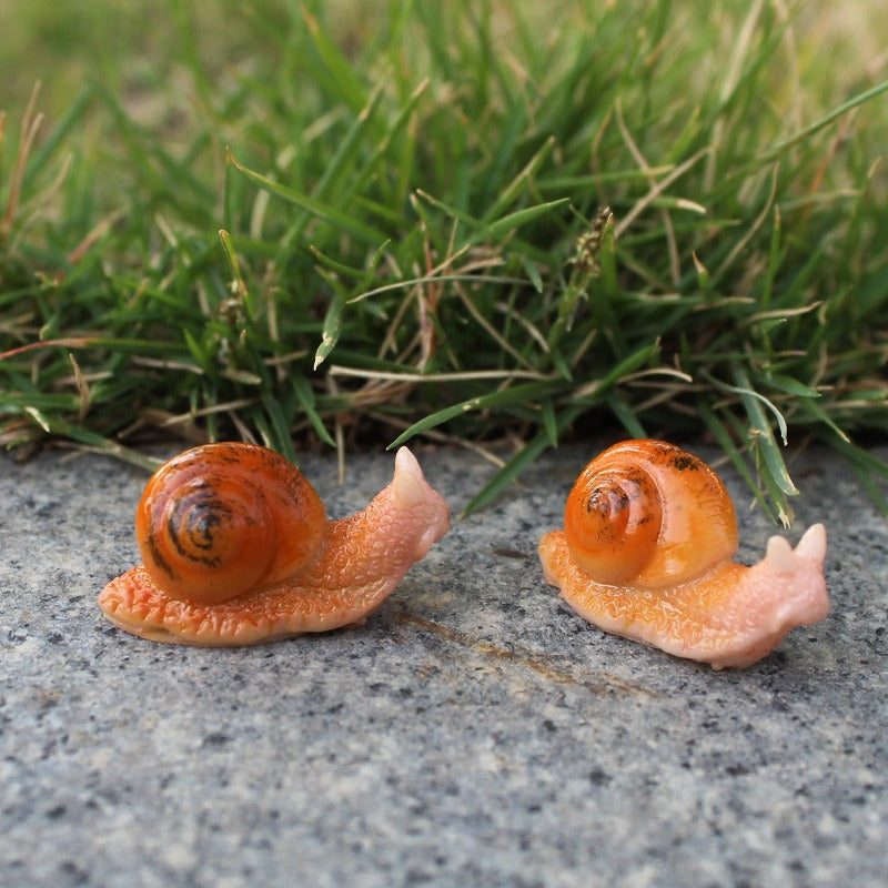 Micro landscape succulent plant snail resin small ornaments