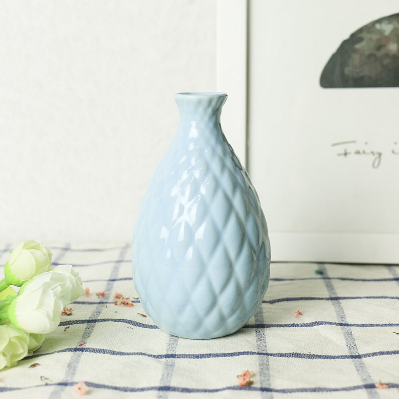 Aromatherapy Bottle Creative Home Mini Ceramic Vase Ornament Decoration Hydroponic Small Vase Bump Bottle