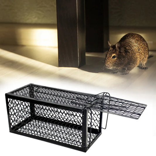 Self-locking Trap Catcher Mouse Rat Bait Mice Live Box Mice Trap Cage Household Mouse Catcher  Animal Control Hamster Iron Cage